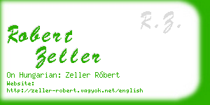 robert zeller business card